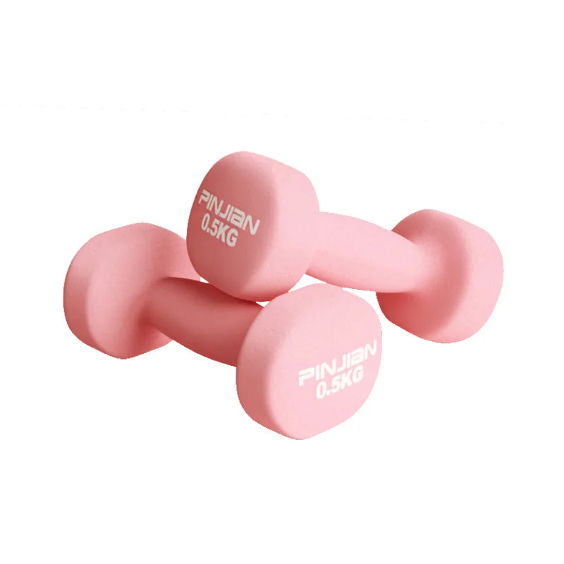 2Pcs 0.5kg Dumbbells for women’s fitness and bodybuilding at home.