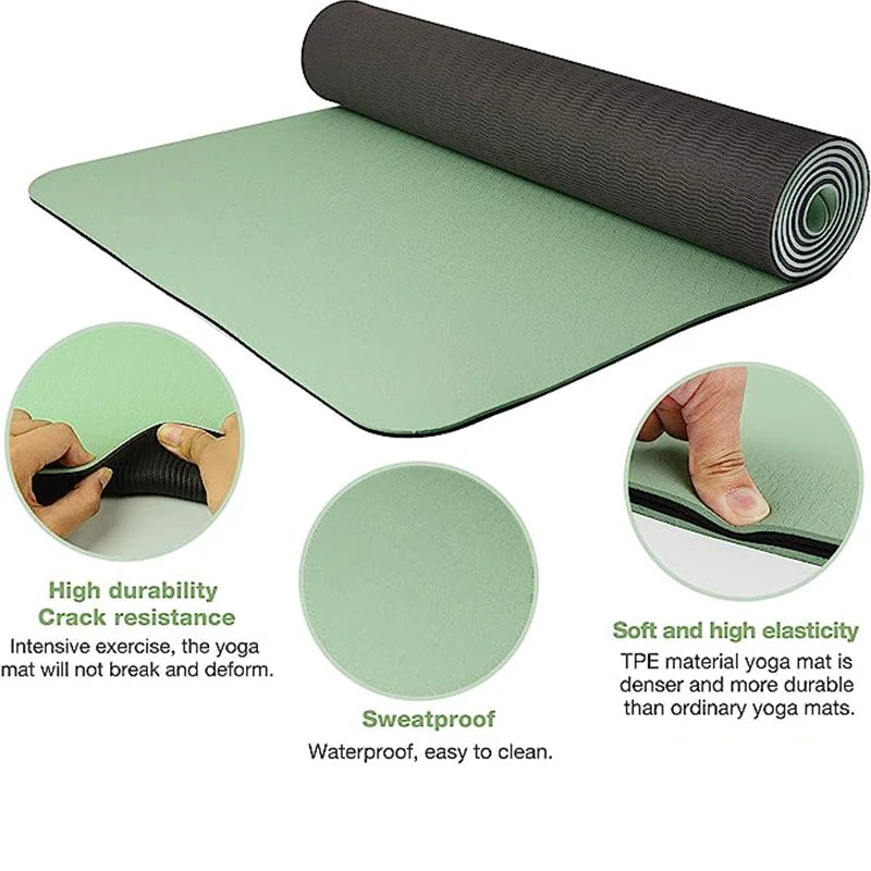 Thick Two-Color TPE Yoga Mat